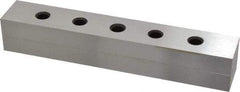 Value Collection - 6" Long x 1" High x 1/2" Thick, Tool Steel Two Face Parallel - 0.0003" Parallelism, Sold as Individual - Exact Industrial Supply