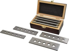Value Collection - 8 Piece, 6 Inch Long Tool Steel Parallel Set - 1 to 1-3/4 Inch High, 3/16 to 3/16 Inch Thick, 55-62 RC Hardness, Sold as 4 Pair - Exact Industrial Supply