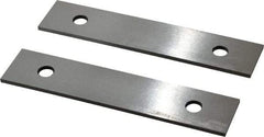 Value Collection - 6" Long x 1-1/4" High x 1/8" Thick, Tool Steel Parallel - 0.0002" Parallelism, Sold as Matched Pair - Exact Industrial Supply