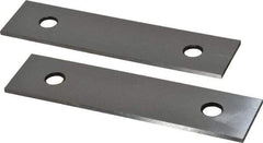 Value Collection - 6" Long x 1-1/2" High x 1/8" Thick, Tool Steel Parallel - 0.0002" Parallelism, Sold as Matched Pair - Exact Industrial Supply
