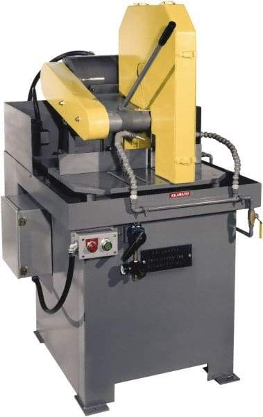 Kalamazoo - 20" Blade Diam, 1" Arbor Hole, Straight Chop & Cutoff Saw - 1,550 RPM, 20 hp, 220/440 Volts, 3 Phase - Exact Industrial Supply