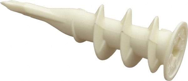 Buildex - #6 to 8 Screw, 0.2812" Diam, 1-5/8" Long, 3/8 to 3/4" Thick, Self Drilling Drywall & Hollow Wall Anchor - Plastic, Grade 6/6, Use in Drywall - Exact Industrial Supply