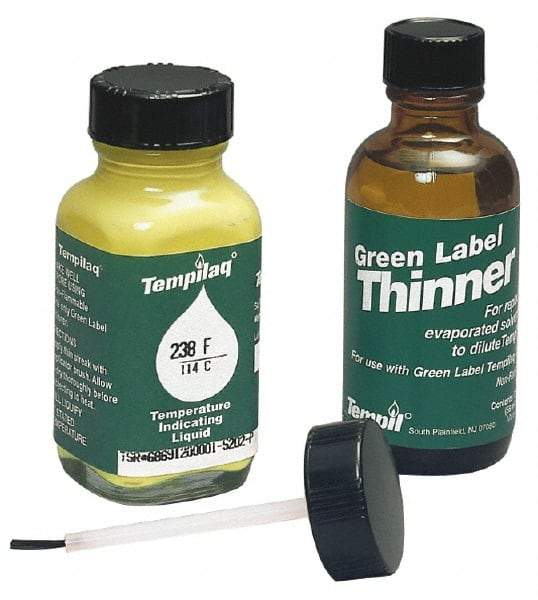 Tempil - 1,200°F Temp Indicating Liquid - 2 Ounce Container, 649°C - Exact Industrial Supply