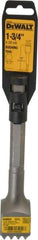 DeWALT - 1-3/4" Head Width, 10" OAL, 1" Shank Diam, Bushing Tool Chisel - Hex Shank, Steel - Exact Industrial Supply