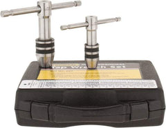 General - #0 to 1/2" Tap Compatibility, T-Handle, Tap Wrench Set - 3-3/4" Overall Length - Exact Industrial Supply