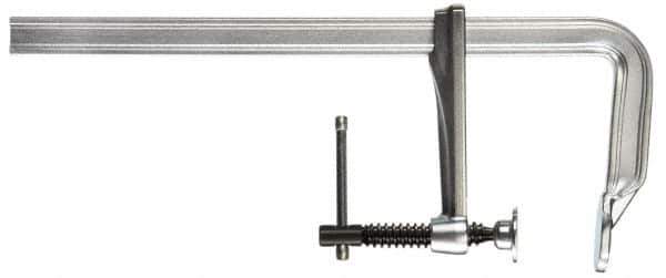 Bessey - 4-3/4" Deep Throat, 24" Max Capacity, Standard Sliding Arm Clamp - 1,320 Lb Clamping Pressure, 0.7" Spindle Diam - Exact Industrial Supply