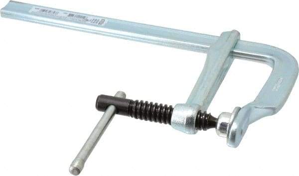 Bessey - 4" Deep Throat, 8" Max Capacity, Standard Sliding Arm Clamp - 726 Lb Clamping Pressure, 5/8" Spindle Diam - Exact Industrial Supply
