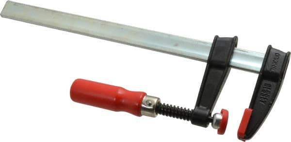 Bessey - 12" Capacity, 2-1/2" Throat Depth Steel Bar Clamp - 600 Lb Clamping Pressure - Exact Industrial Supply