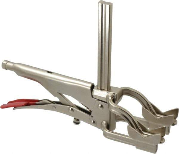 Bessey - 4-1/2" Pipe, 2-3/4" Throat Depth, 310 Lb Pressure, Steel Rail, Cradle Pipe Clamp - Exact Industrial Supply
