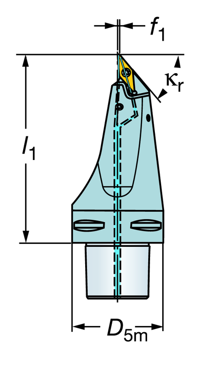 C6-SVMBL-00130-16HP Capto® and SL Turning Holder - Exact Industrial Supply