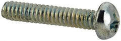 Value Collection - #4-40 UNC, 5/8" Length Under Head Phillips Drive Machine Screw - Round Head, Grade J82 Steel, Zinc-Plated Finish, Without Washer - Exact Industrial Supply