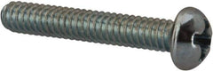 Value Collection - #5-40 UNC, 3/4" Length Under Head Phillips Drive Machine Screw - Round Head, Grade J82 Steel, Zinc-Plated Finish, Without Washer - Exact Industrial Supply