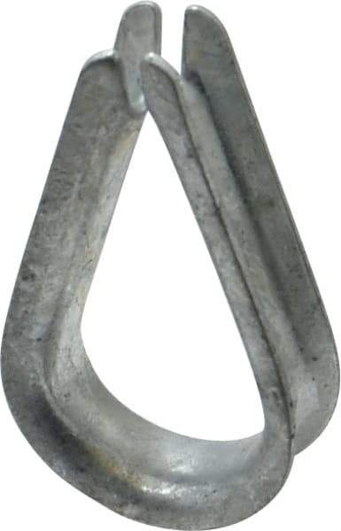 Value Collection - 5/16" Wire Rope Thimble Clip - Steel, Galvanized - Exact Industrial Supply