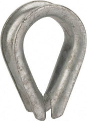 Value Collection - 3/4" Wire Rope Thimble Clip - Steel, Galvanized - Exact Industrial Supply
