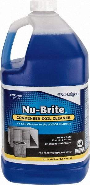 Nu-Calgon - 1 Gal Bottle HVAC Coil Cleaner - Alkaline Formula - Exact Industrial Supply