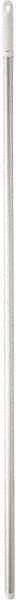 Vikan - 51 x 57/64" Aluminum Squeegee Handle - European Threaded Connection, White - Exact Industrial Supply