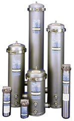 3M Aqua-Pure - 3 Inch Pipe, 150 No. Flange End Connections, 9-3/4 Inch Long Cartridge, 50.63 Inch Long, Cartridge Filter Housing without Cartridge - 36 Cartridges, 288 Max GPM Flow Rate, 150 psi Max Working Pressure, 304 Grade, Commercial Filter Housing - Exact Industrial Supply