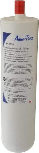 3M Aqua-Pure - 3-5/8" OD, 0.5µ, Carbon Block Replacement Cartridge for AP-DWS750 - 11-3/8" Long, Reduces Sediments, Tastes, Odors, Chlorine, Lead & Cysts - Exact Industrial Supply