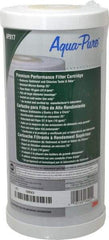 3M Aqua-Pure - 4-1/2" OD, 25µ, Large Diameter Carbon Cartridge Filter - 9-3/4" Long, Reduces Sediments, Tastes, Odors & Chlorine - Exact Industrial Supply