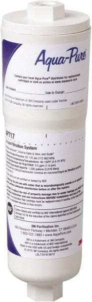 3M Aqua-Pure - 0.5 GPM Max Flow Rate, 1/4 Inch Pipe, Inline Water Filter System with Disposable Filter and Quick Disconnect Fittings - Reduces Sediment, Taste, Odor, Chlorine and Scale - Exact Industrial Supply