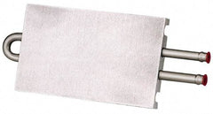 Lytron - 6" Long x 3-1/2" High, Beaded Connection Stainless Steel Tube Cold Plate - 3/8 OD Tube, 2-Pass Fluid Path, Deionized Water or Corrosive Fluids Cooling, 1/2" Thick - Exact Industrial Supply