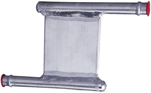 Lytron - 2" Long x 2" High, Beaded Connection Aluminum Tube Cold Plate - 3/8 OD Tube, Z Fluid Path Fluid Path, Ethylene Glycol & Water Mixture EGW Cooling, 0.13" Thick - Exact Industrial Supply