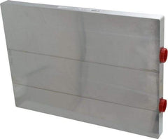 Lytron - 11" Long x 7.8" High, 9/16" 18UNF 3B Connection Aluminum Tube Cold Plate - 9/16 OD Tube, U Fluid Path Fluid Path, Ethylene Glycol & Water Mixture EGW Cooling, 3/4" Thick - Exact Industrial Supply