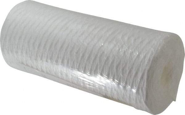 Pentair - 4-1/2" OD, 1µ, Polypropylene String-Wound Cartridge Filter - 9-7/8" Long, Reduces Sediments - Exact Industrial Supply
