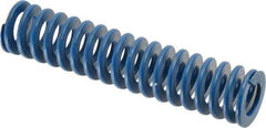 Associated Spring Raymond - 1" Hole Diam, 1/2" Rod Diam, 4-1/2" Free Length, Blue Die Spring - 234 Lb Max Deflection, 2.25" Max Deflection, Medium Duty, Chromium Alloy Steel - Exact Industrial Supply