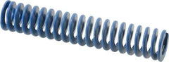 Associated Spring Raymond - 1" Hole Diam, 1/2" Rod Diam, 5" Free Length, Blue Die Spring - 240 Lb Max Deflection, 2.5" Max Deflection, Medium Duty, Chromium Alloy Steel - Exact Industrial Supply