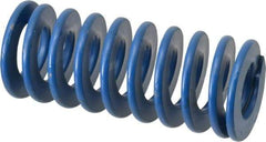 Associated Spring Raymond - 1-1/2" Hole Diam, 3/4" Rod Diam, 3-1/2" Free Length, Blue Die Spring - 525 Lb Max Deflection, 1.75" Max Deflection, Medium Duty, Chromium Alloy Steel - Exact Industrial Supply