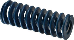 Associated Spring Raymond - 1-1/2" Hole Diam, 3/4" Rod Diam, 4" Free Length, Blue Die Spring - 540 Lb Max Deflection, 2" Max Deflection, Medium Duty, Chromium Alloy Steel - Exact Industrial Supply