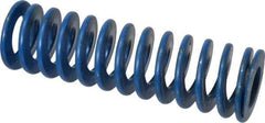 Associated Spring Raymond - 1-1/2" Hole Diam, 3/4" Rod Diam, 5" Free Length, Blue Die Spring - 525 Lb Max Deflection, 2.5" Max Deflection, Medium Duty, Chromium Alloy Steel - Exact Industrial Supply