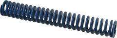 Associated Spring Raymond - 1-1/2" Hole Diam, 3/4" Rod Diam, 10" Free Length, Blue Die Spring - 500 Lb Max Deflection, 5" Max Deflection, Medium Duty, Chromium Alloy Steel - Exact Industrial Supply