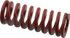 Associated Spring Raymond - 1" Hole Diam, 1/2" Rod Diam, 2-1/2" Free Length, Red Die Spring - 286.8 Lb Max Deflection, 0.93" Max Deflection, Medium Heavy Duty, Chromium Alloy Steel - Exact Industrial Supply