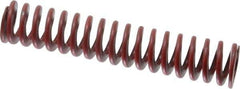 Associated Spring Raymond - 1" Hole Diam, 1/2" Rod Diam, 5" Free Length, Red Die Spring - 266.4 Lb Max Deflection, 1.85" Max Deflection, Medium Heavy Duty, Chromium Alloy Steel - Exact Industrial Supply