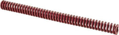Associated Spring Raymond - 1" Hole Diam, 1/2" Rod Diam, 12" Free Length, Red Die Spring - 275.3 Lb Max Deflection, 4.44" Max Deflection, Medium Heavy Duty, Chromium Alloy Steel - Exact Industrial Supply