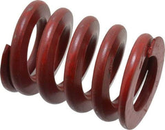 Associated Spring Raymond - 1-1/2" Hole Diam, 3/4" Rod Diam, 2" Free Length, Red Die Spring - 799.2 Lb Max Deflection, 0.74" Max Deflection, Medium Heavy Duty, Chromium Alloy Steel - Exact Industrial Supply