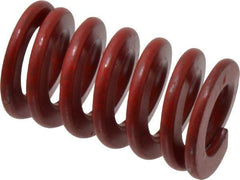 Associated Spring Raymond - 1-1/2" Hole Diam, 3/4" Rod Diam, 2-1/2" Free Length, Red Die Spring - 791.8 Lb Max Deflection, 0.93" Max Deflection, Medium Heavy Duty, Chromium Alloy Steel - Exact Industrial Supply