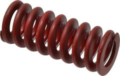 Associated Spring Raymond - 1-1/2" Hole Diam, 3/4" Rod Diam, 3-1/2" Free Length, Red Die Spring - 683.8 Lb Max Deflection, 1.3" Max Deflection, Medium Heavy Duty, Chromium Alloy Steel - Exact Industrial Supply