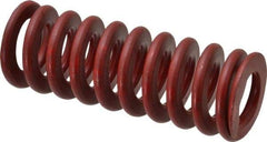 Associated Spring Raymond - 1-1/2" Hole Diam, 3/4" Rod Diam, 4" Free Length, Red Die Spring - 710.4 Lb Max Deflection, 1.48" Max Deflection, Medium Heavy Duty, Chromium Alloy Steel - Exact Industrial Supply