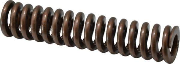 Associated Spring Raymond - 1" Hole Diam, 1/2" Rod Diam, 4-1/2" Free Length, Gold Die Spring - 475.2 Lb Max Deflection, 1.35" Max Deflection, Heavy Duty, Chromium Alloy Steel - Exact Industrial Supply