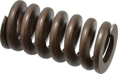 Associated Spring Raymond - 1-1/2" Hole Diam, 3/4" Rod Diam, 3" Free Length, Gold Die Spring - 1170 Lb Max Deflection, 0.9" Max Deflection, Heavy Duty, Chromium Alloy Steel - Exact Industrial Supply