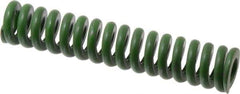 Associated Spring Raymond - 1" Hole Diam, 1/2" Rod Diam, 5" Free Length, Green Die Spring - 540 Lb Max Deflection, 1.25" Max Deflection, Extra Heavy Duty, Chromium Alloy Steel - Exact Industrial Supply
