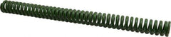 Associated Spring Raymond - 1" Hole Diam, 1/2" Rod Diam, 12" Free Length, Green Die Spring - 528 Lb Max Deflection, 3" Max Deflection, Extra Heavy Duty, Chromium Alloy Steel - Exact Industrial Supply