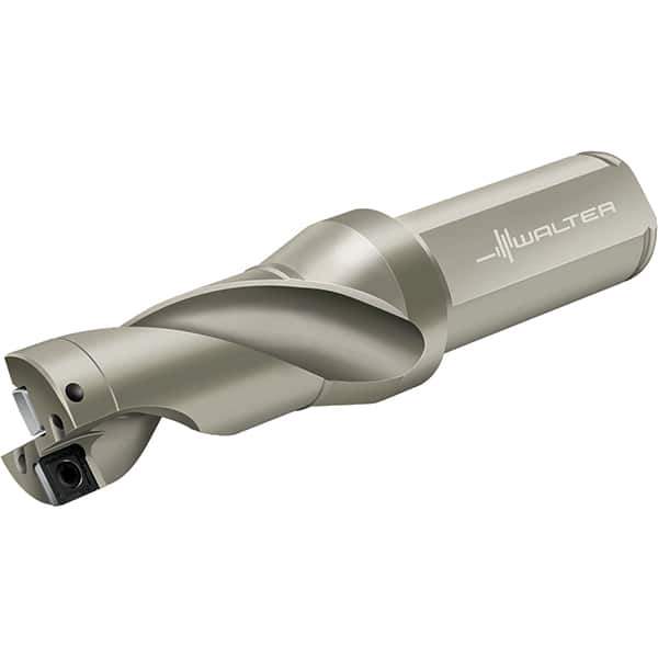 Walter - 96mm Max Drill Depth, 2xD, 48mm Diam, Indexable Insert Drill - 2 Inserts, 40mm Shank Diam, Flange Shank - Exact Industrial Supply