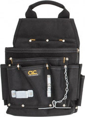 CLC - 12 Pocket Electrician's Holster - Nylon, Black - Exact Industrial Supply