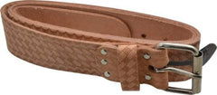 CLC - 29 to 46" Waist Tool Belt - 2" Wide, Natural (Color), Leather - Exact Industrial Supply