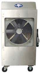 RollSeal - 18" Blade, 10 Gal Capacity, 1/3 hp, 3,000 CFM Evaporative Cooler - 6 Amp Rating, 115 Volts, Variable Speed - Exact Industrial Supply