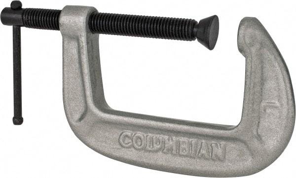 Wilton - Light-Duty 3" Max Opening, 2" Throat Depth, Ductile Iron Standard C-Clamp - 1,430 Lb Capacity, 0" Min Opening, Standard Throat Depth - Exact Industrial Supply